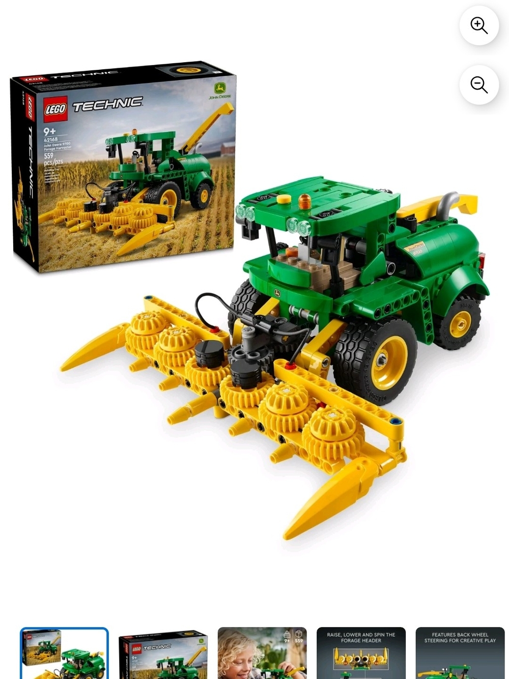 LEGO Technic John Deere 9700 Forage Harvester 42168 559pcs 9+ Opened